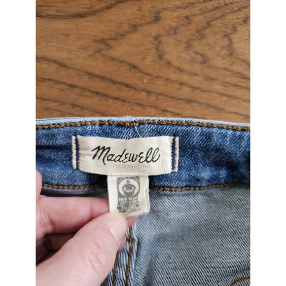 Madewell Curvy Stovepipe Jeans Women's Size 29 Blue Denim High Rise Medium Wash - Picture 3 of 10